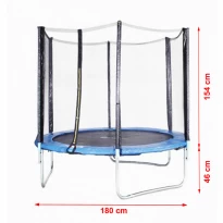 Trambulina Spartan Line 180cm, cu scara si plasa inclusa